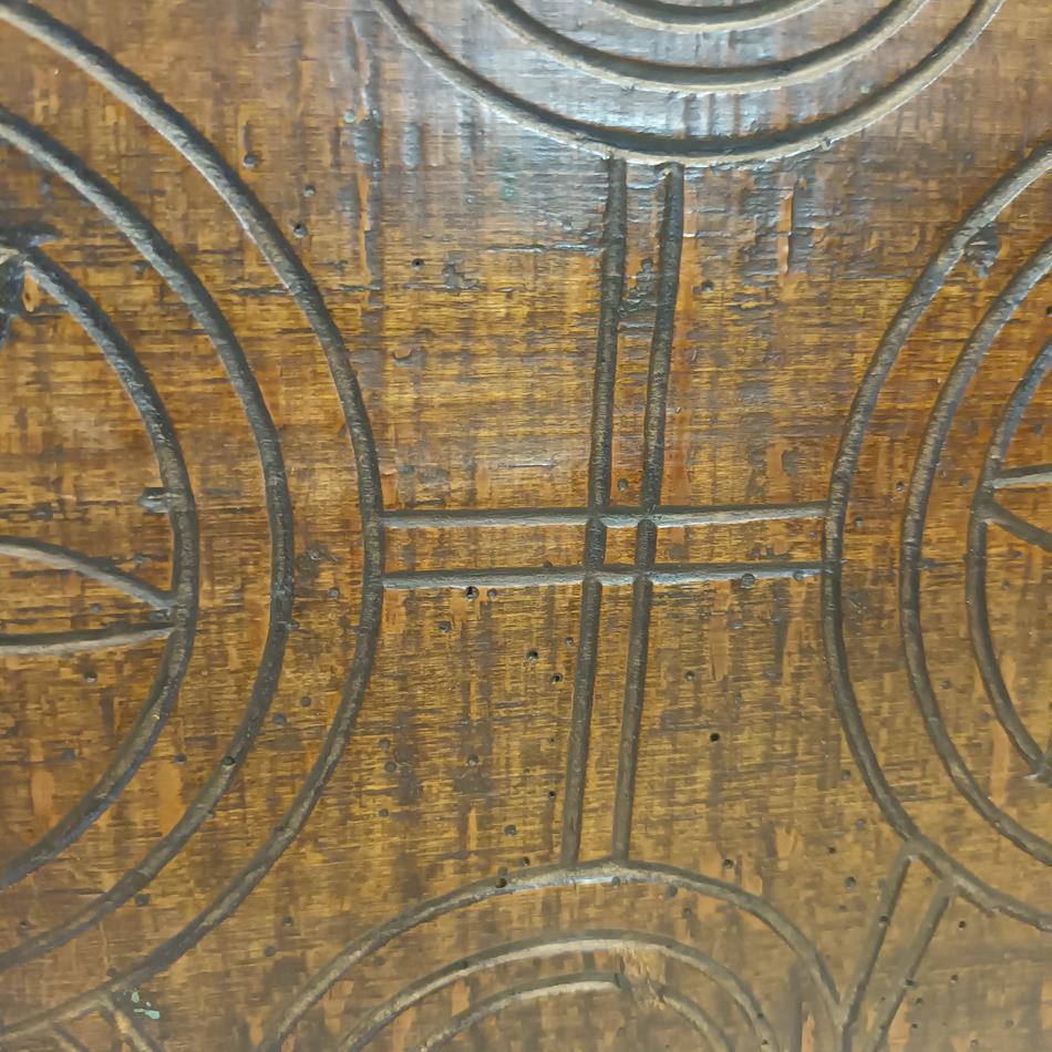Scandinavian Carved Beechwood Coffer