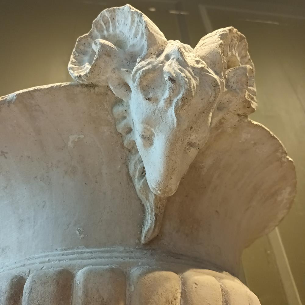 A Pair Of 19th Century Limestone Urns