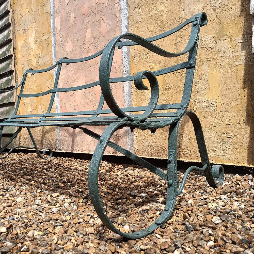 Regency Painted Iron Bench