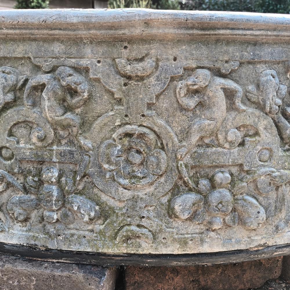 A Huge Edwardian Lead Planter