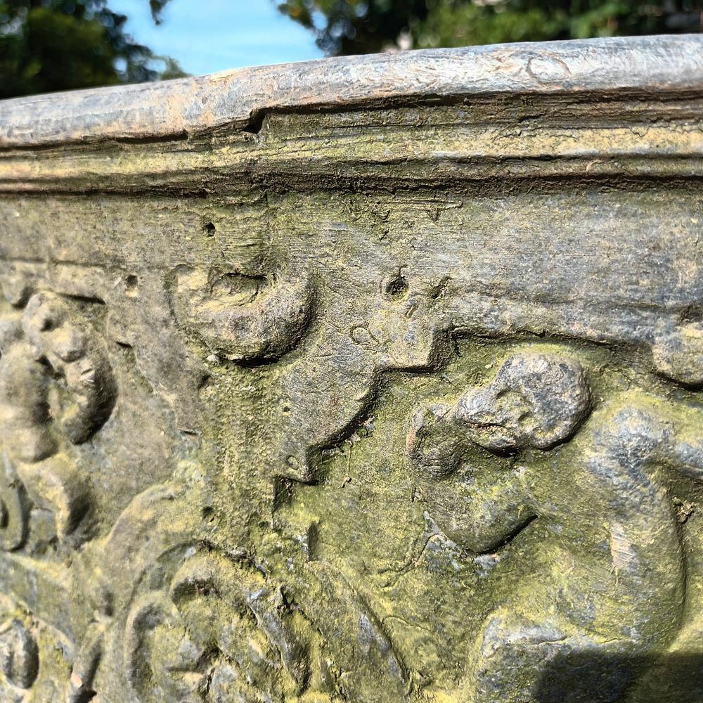 A Huge Edwardian Lead Planter