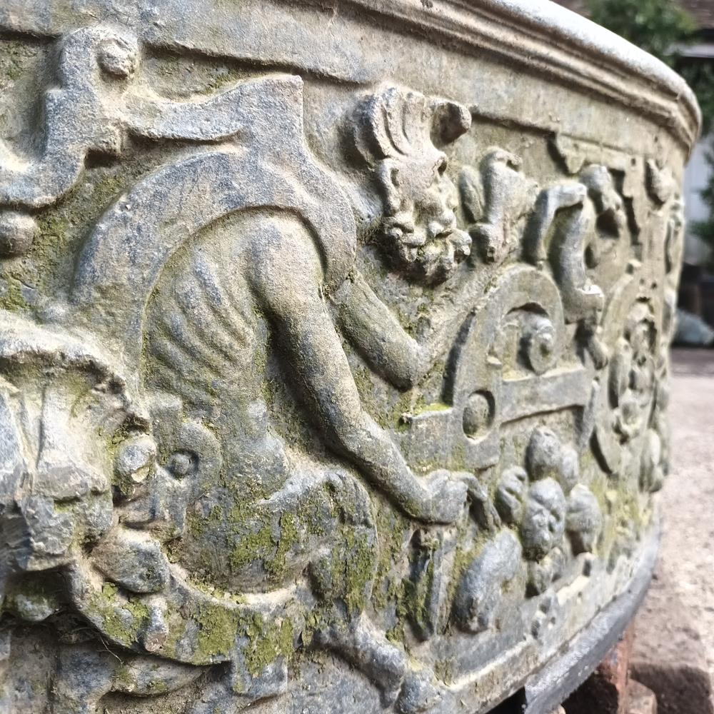 A Huge Edwardian Lead Planter