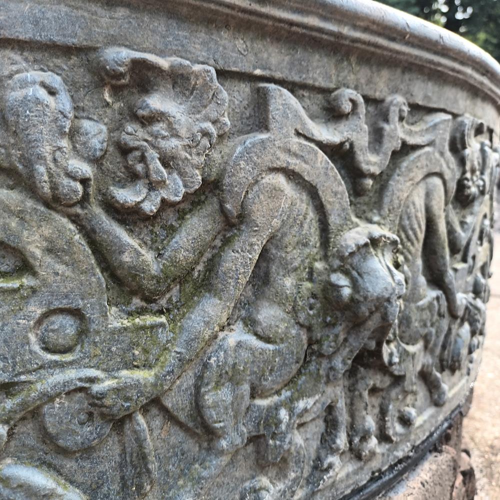 A Huge Edwardian Lead Planter