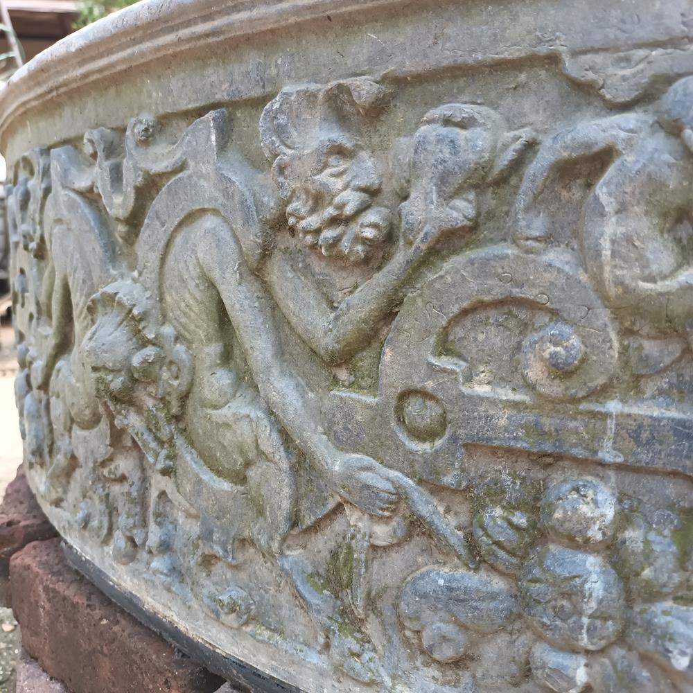 A Huge Edwardian Lead Planter