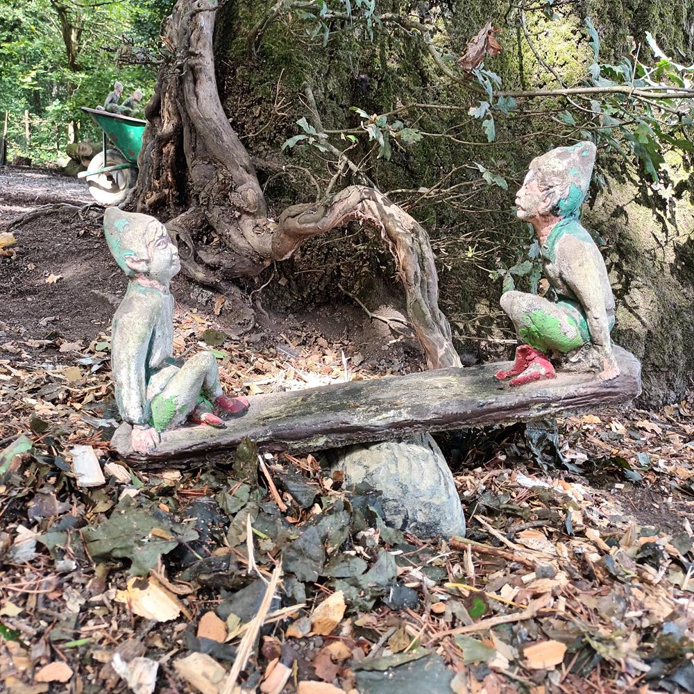 Irish Elf Seesaw Garden Statues