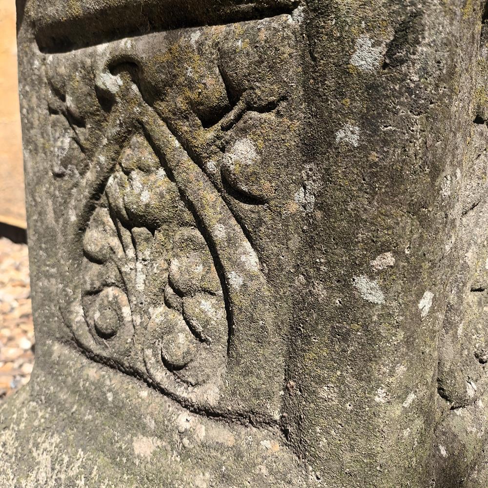 Gadrooned Urn On Plinth