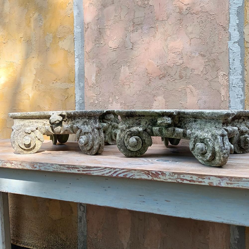 A Pair Of Stone Table Capitals