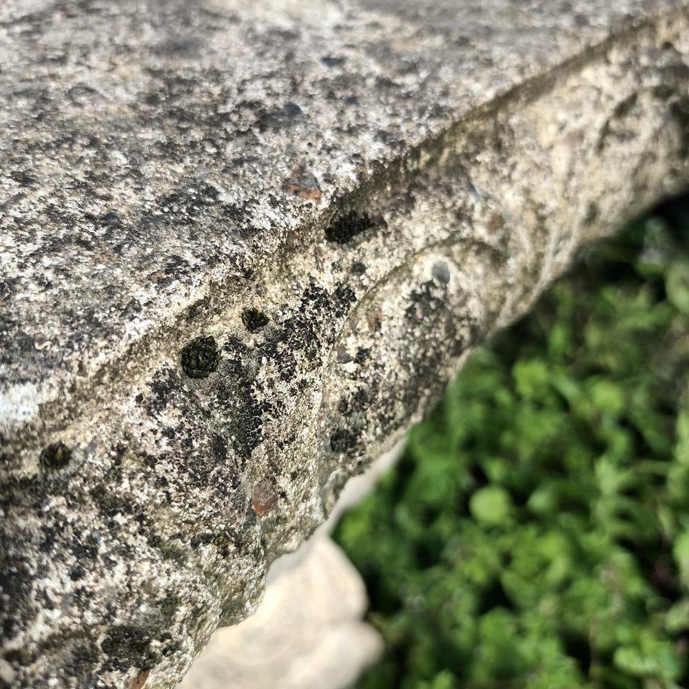 A Pair Of Curved Stone Garden Benches