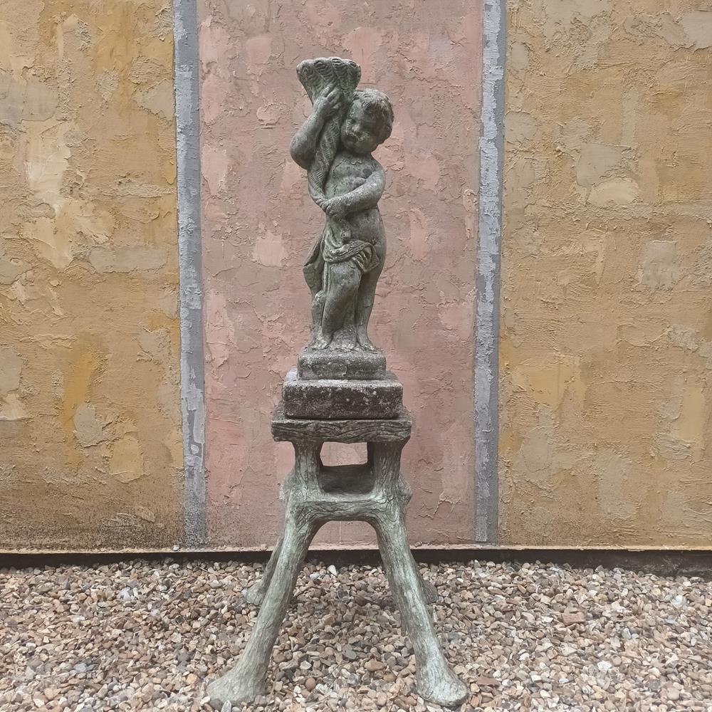 Mid 20th Century Cherub Fountain
