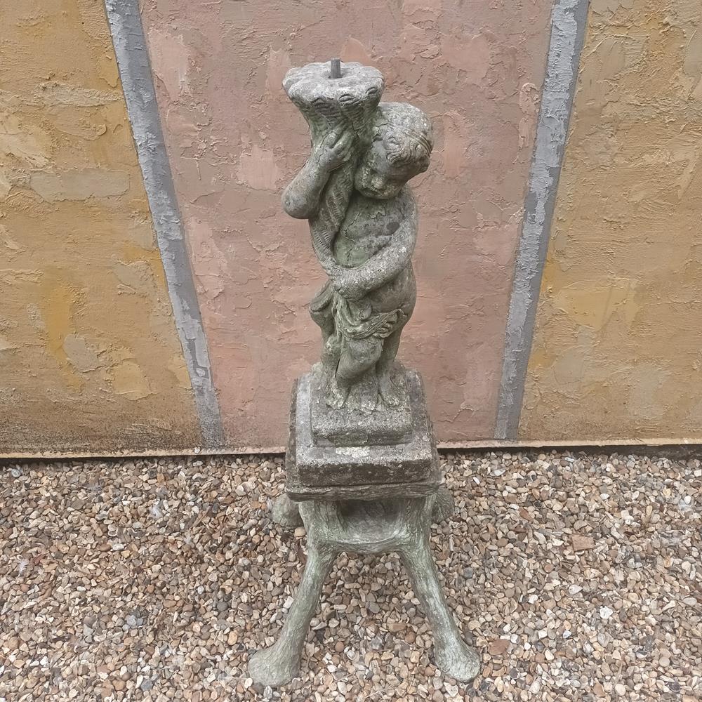 Mid 20th Century Cherub Fountain