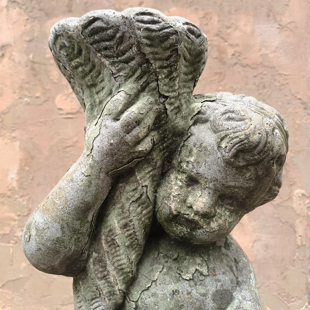 Mid 20th Century Cherub Fountain