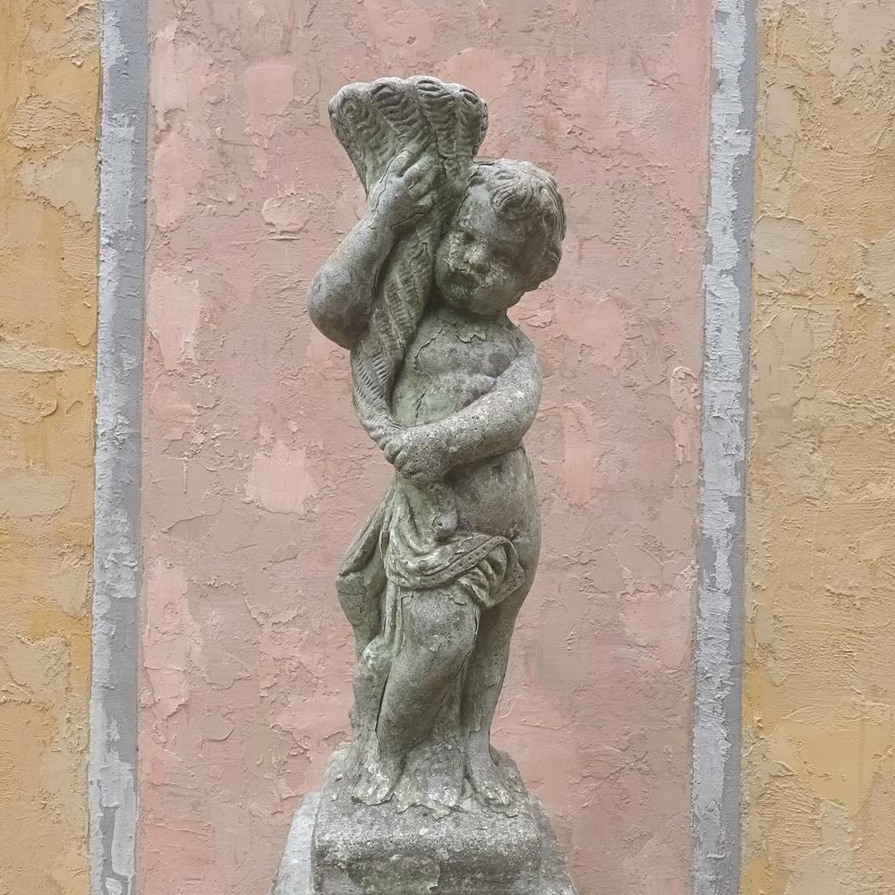 Mid 20th Century Cherub Fountain