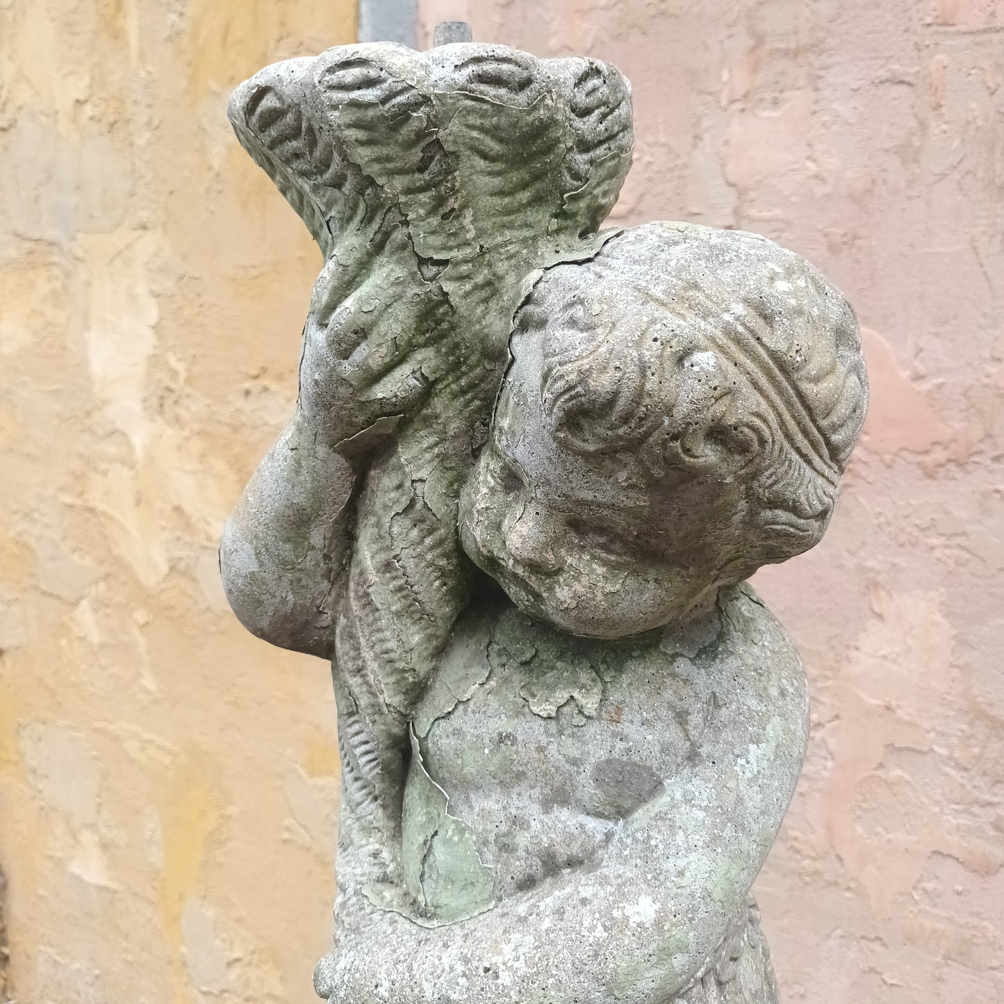 Mid 20th Century Cherub Fountain