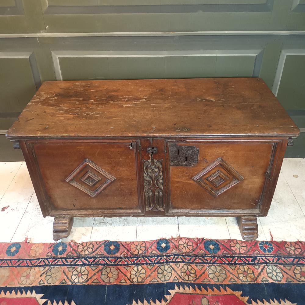 16th Century Walnut Coffer