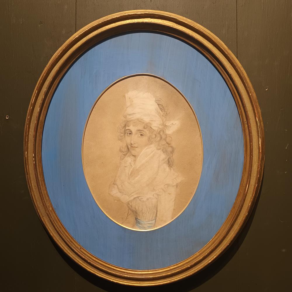 Oval Portrait Of Mrs Jordan, Prince Regent's Mistress