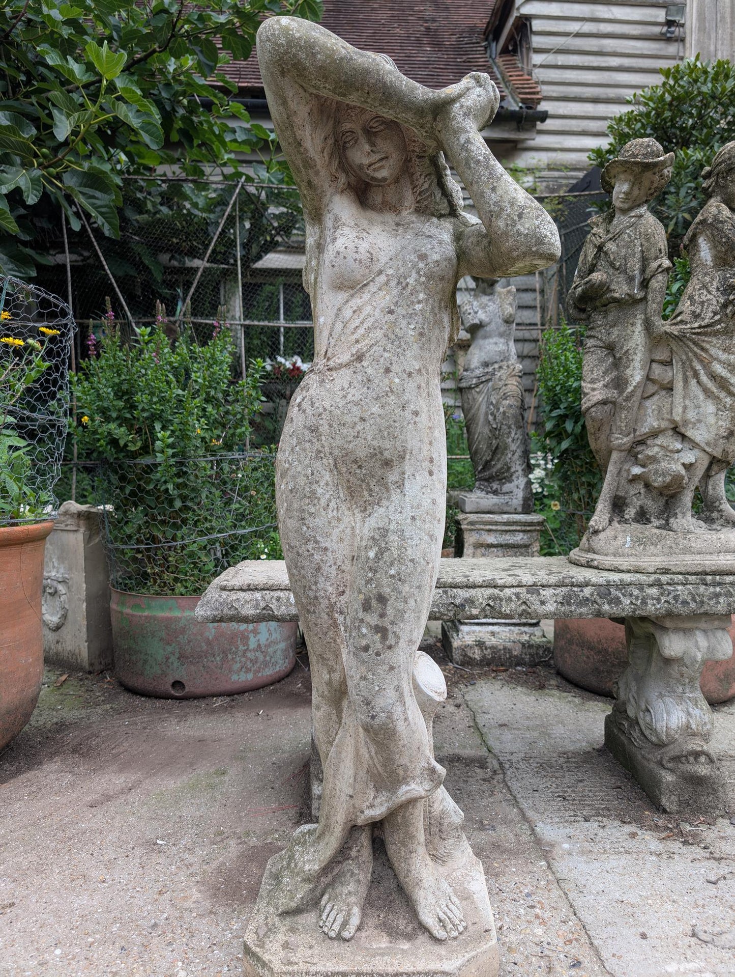 20th Century Statue Of Lady