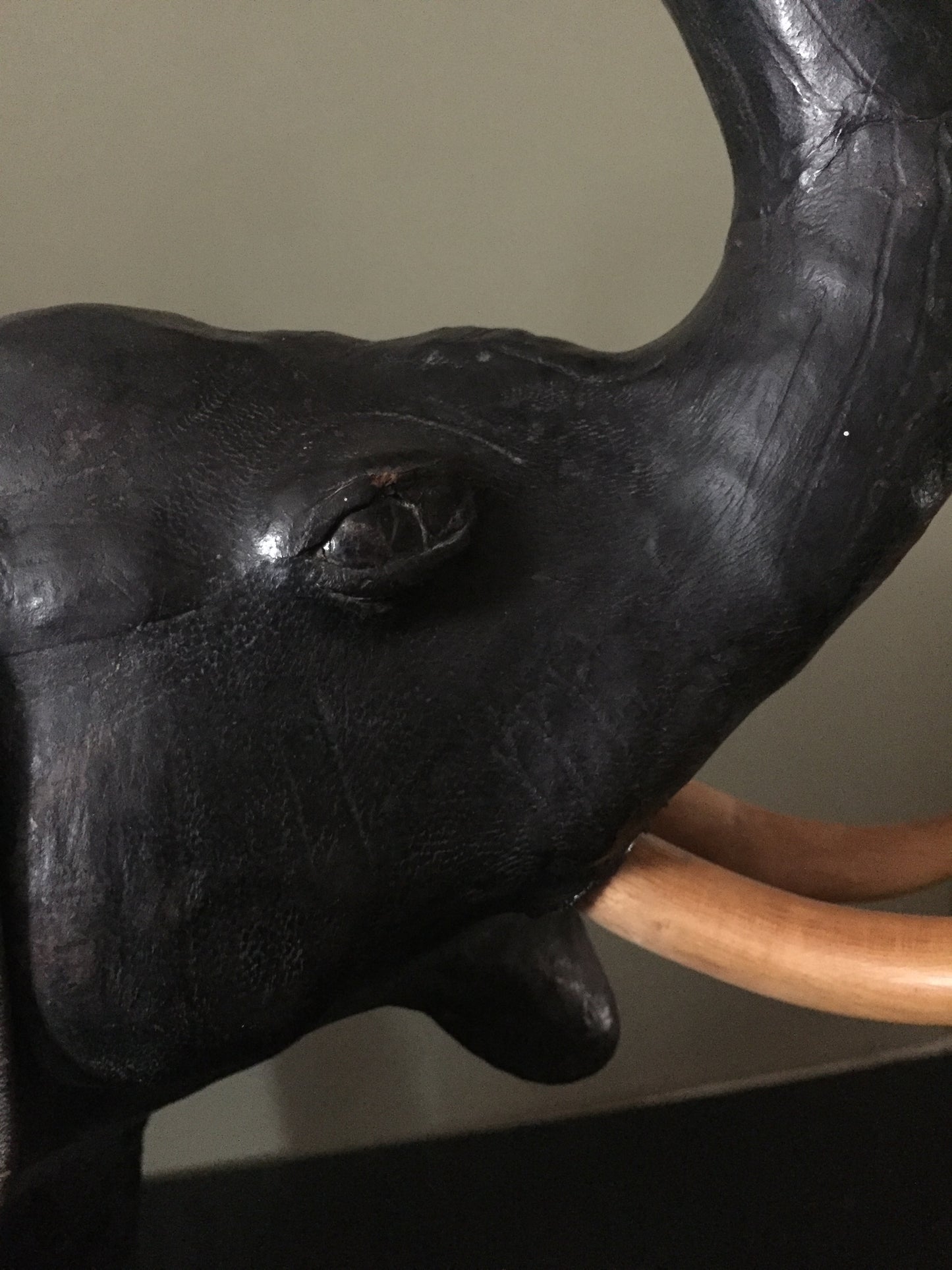 Vintage Leather Elephant