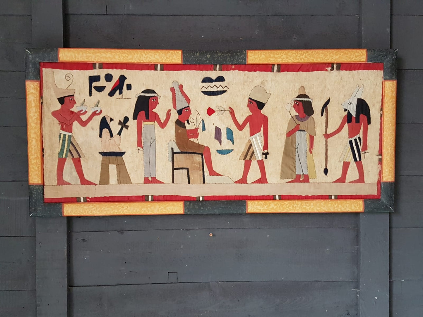 Framed Egyptian Appliqué Panels