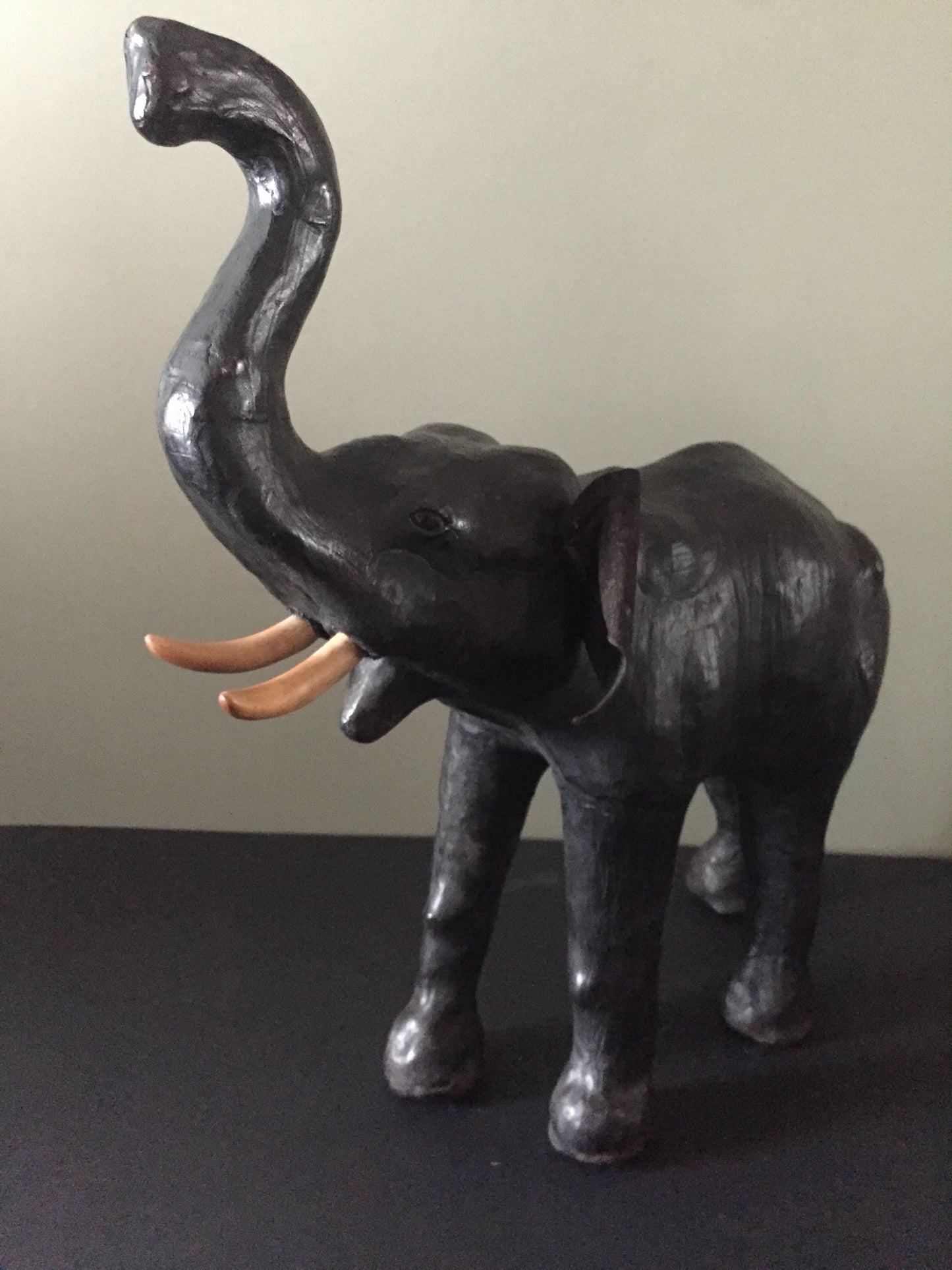 Vintage Leather Elephant