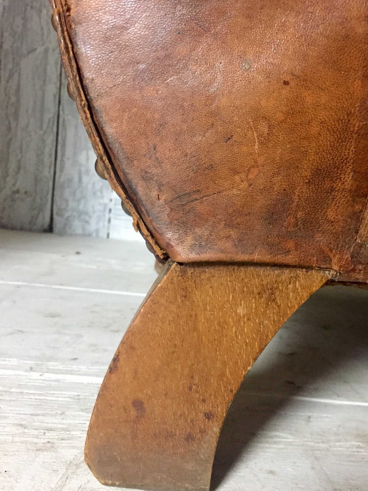 Pair Of Leather Arm Chairs