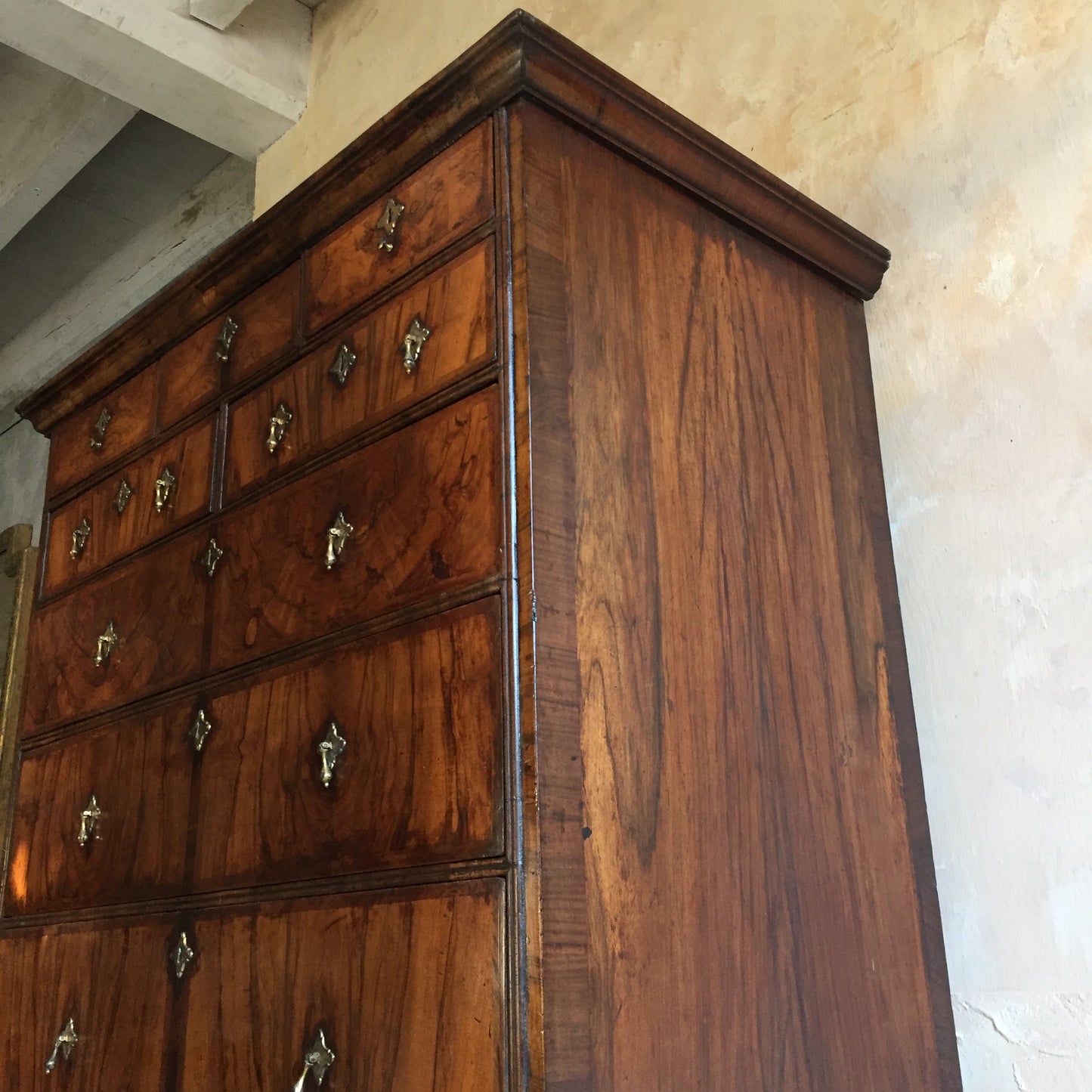 18th Century Walnut Chest On Stand