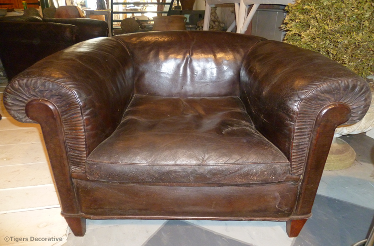 Pair Of Early 20th Century Club Chairs