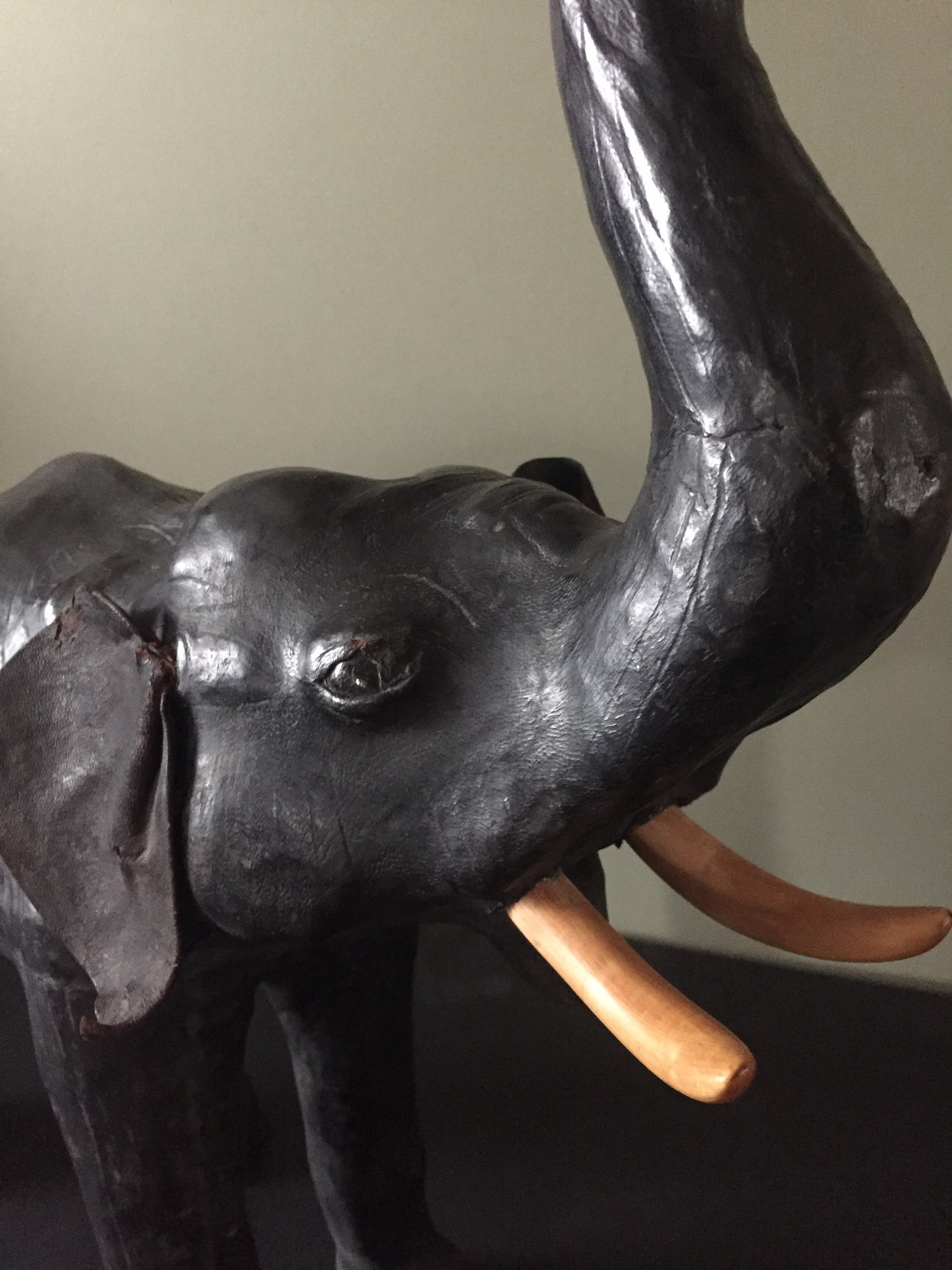 Vintage Leather Elephant
