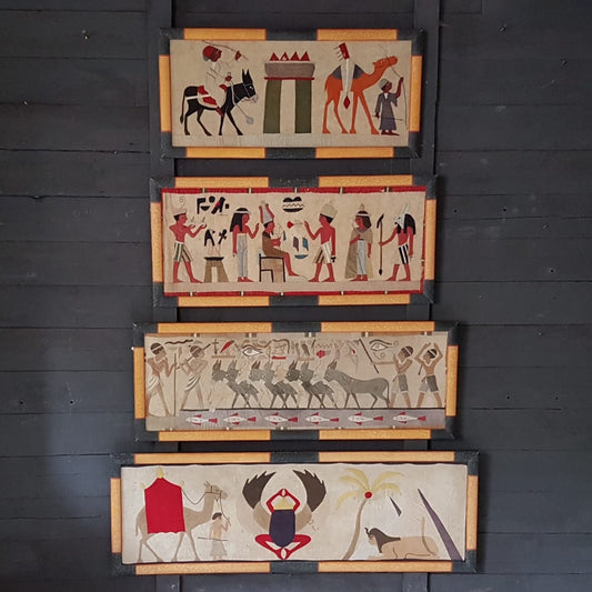 Framed Egyptian Appliqué Panels