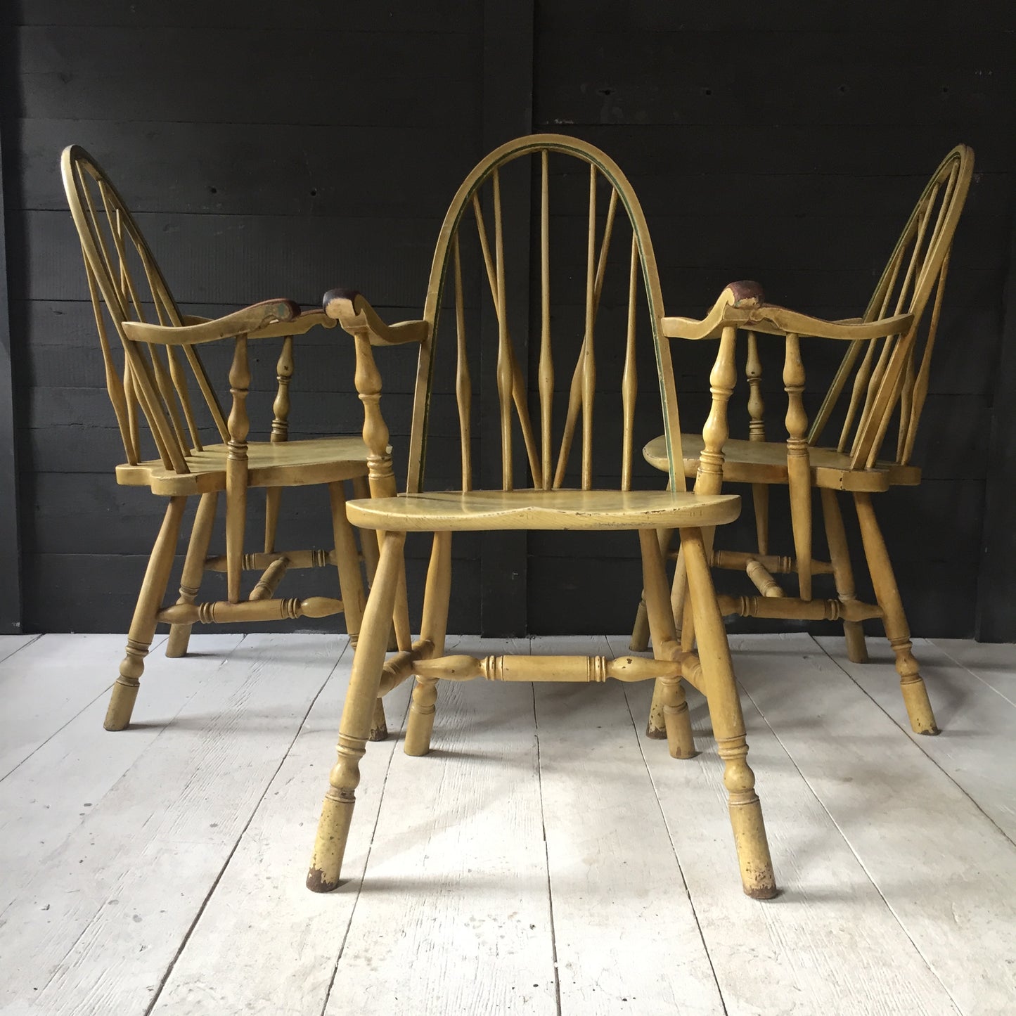 Set Of Three Windsor Chairs