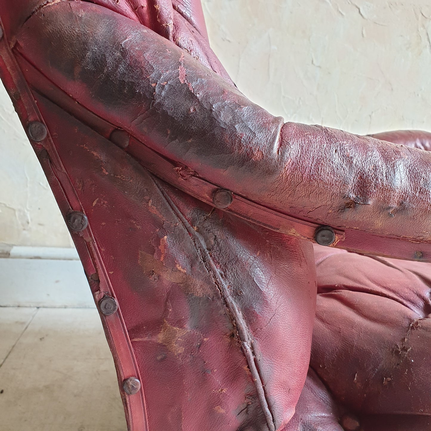 Victorian Leather Library Chair
