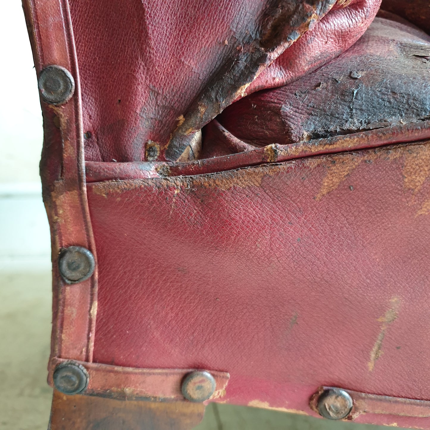 Victorian Leather Library Chair
