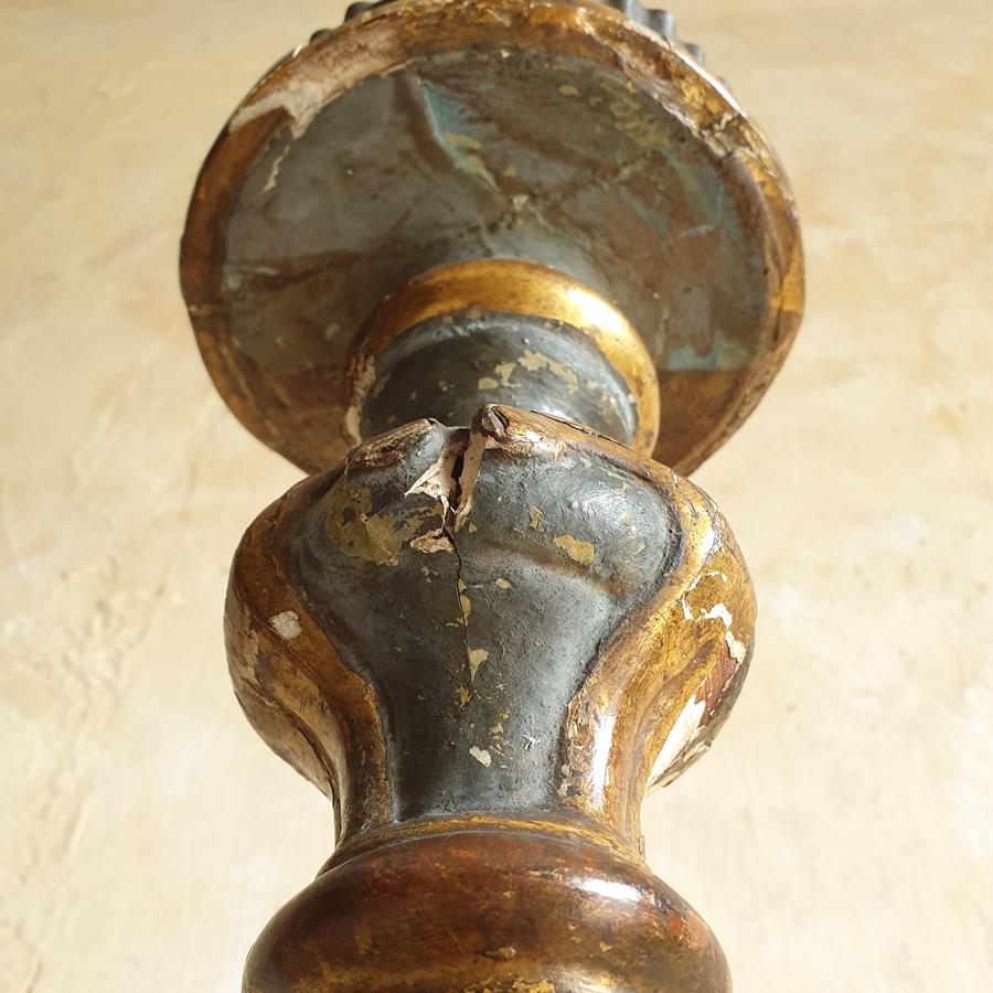 A Pair Of Pricket Candle Holders