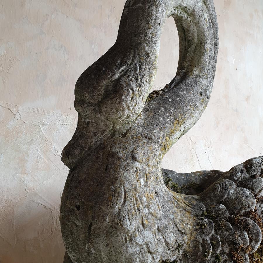 Pair Of Swan Planters
