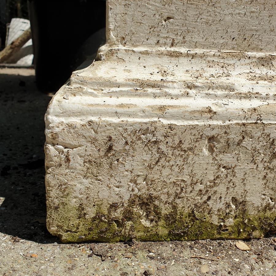 Large Painted Urn on Plinth