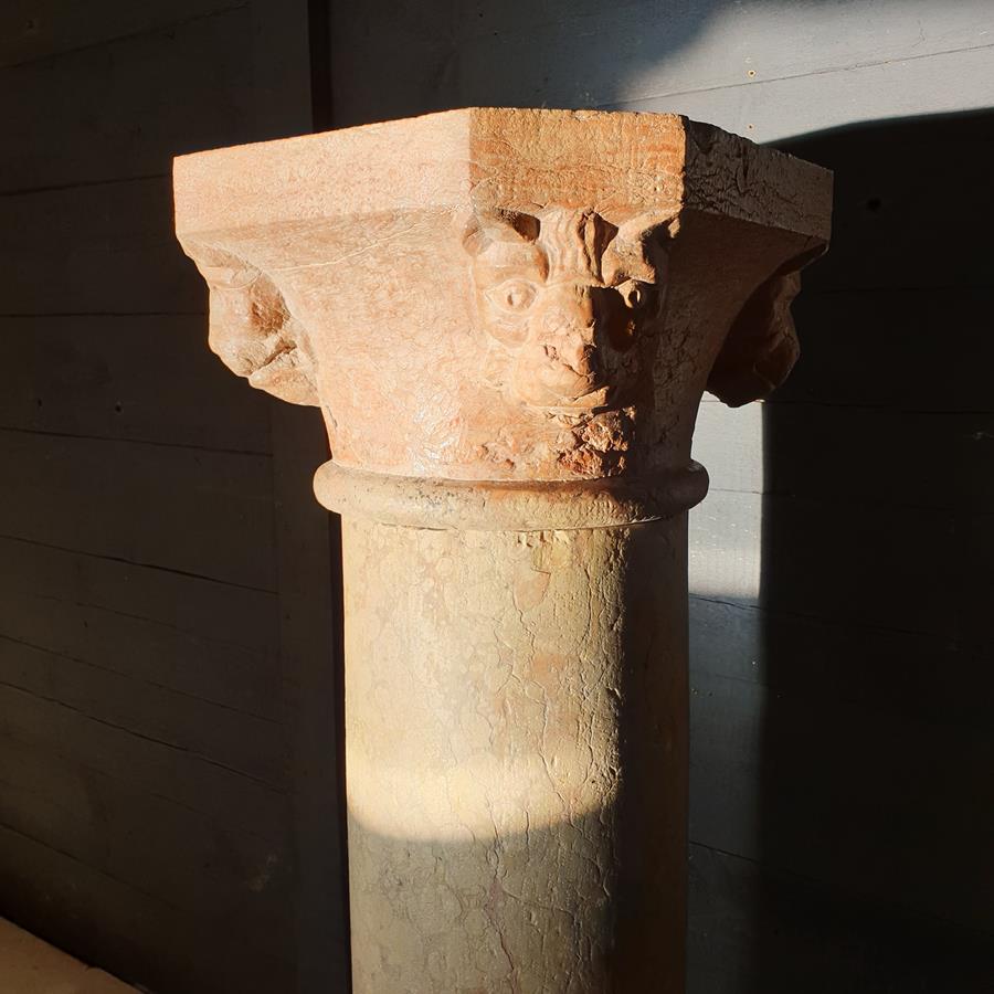 Italian Verona Marble Column