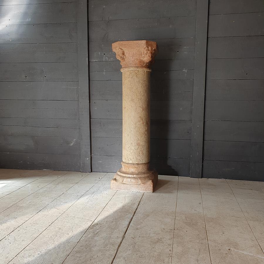 Italian Verona Marble Column