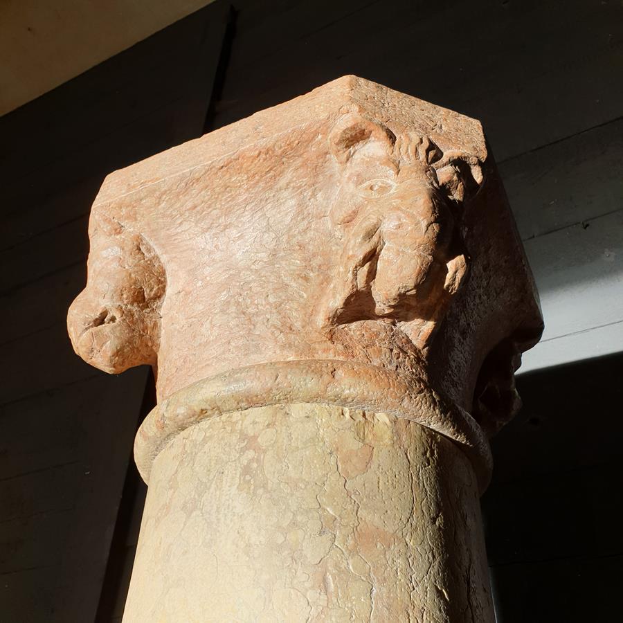 Italian Verona Marble Column
