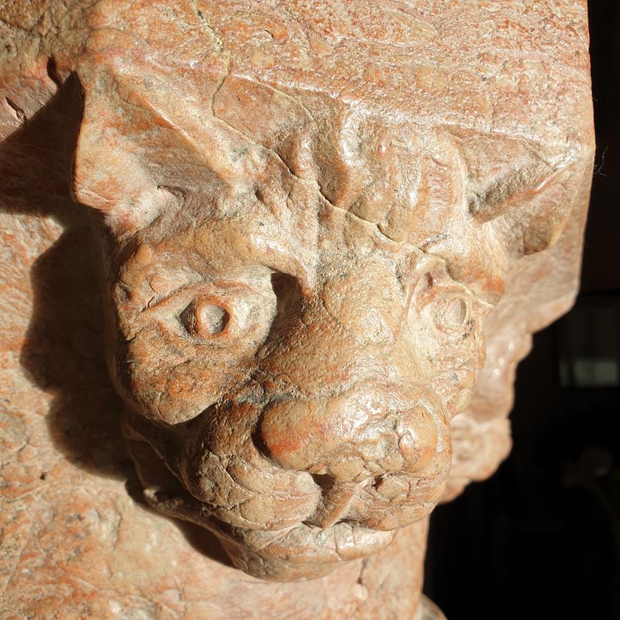 Italian Verona Marble Column
