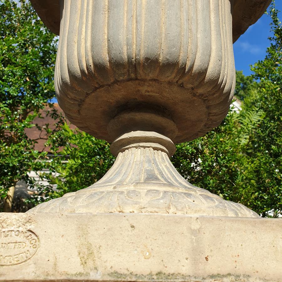 Art Deco Doulton & Co Urn On Plinth