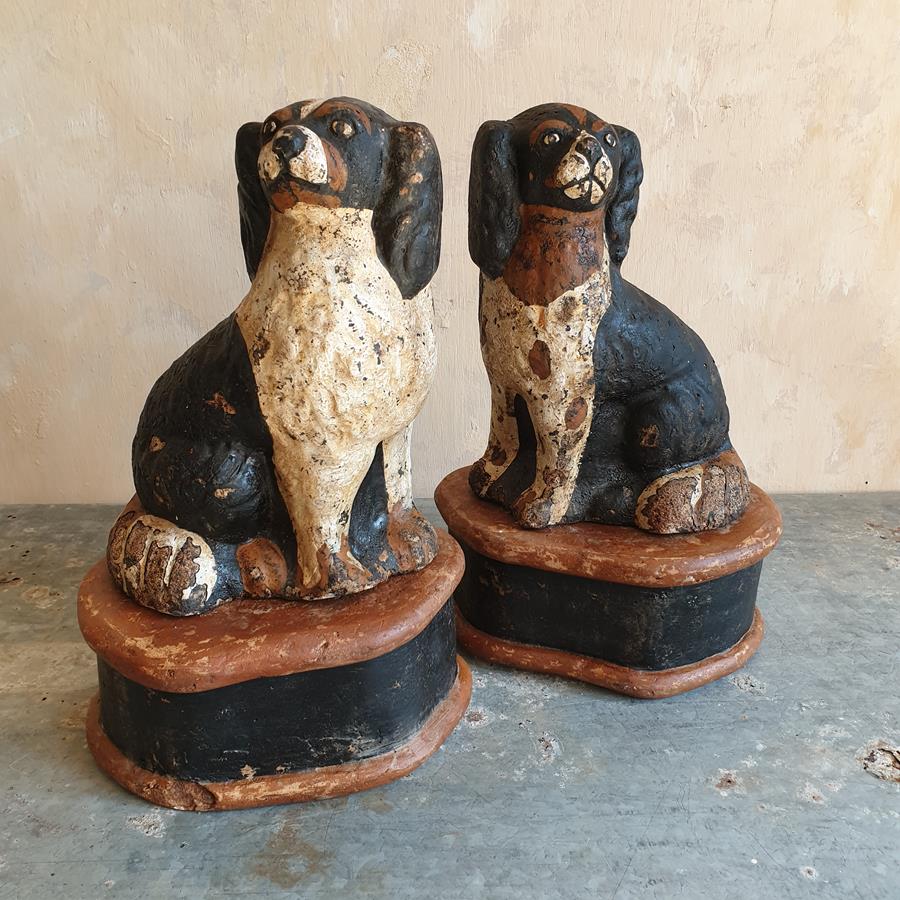 Pair Of 19th Century Spaniels