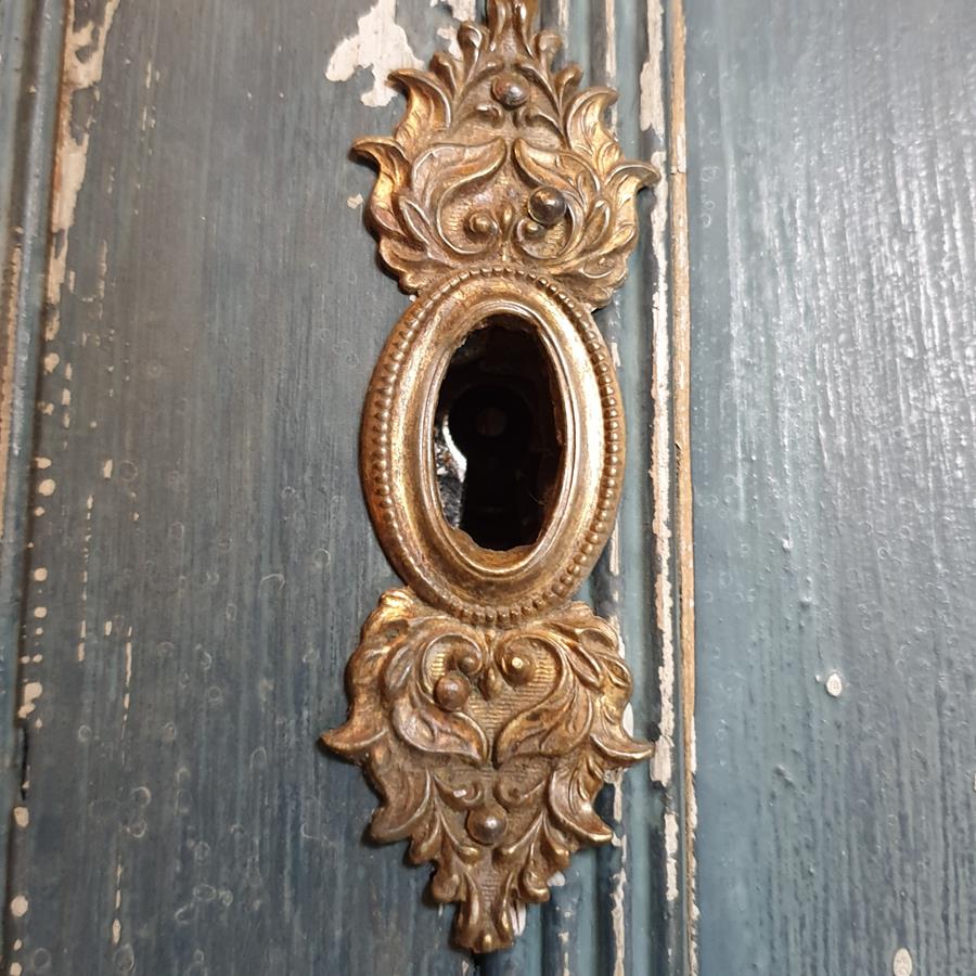 19th Century Painted Pine Corner Cupboard