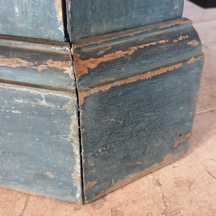 19th Century Painted Pine Corner Cupboard
