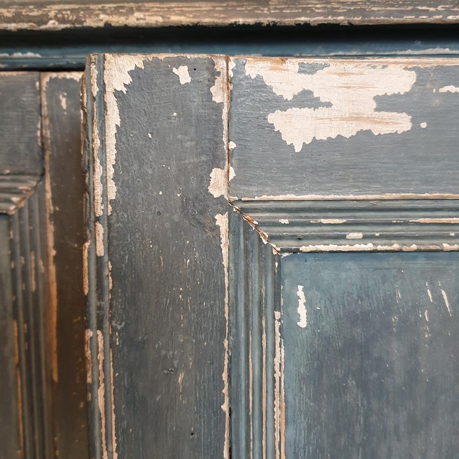 19th Century Painted Pine Corner Cupboard