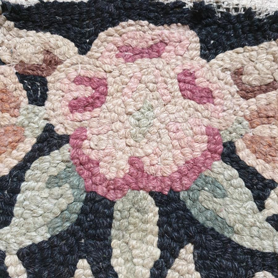 20th Century Oval Rag Rug