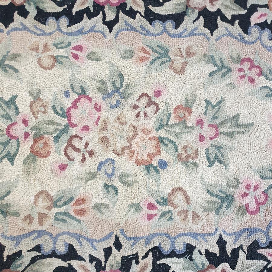 20th Century Oval Rag Rug