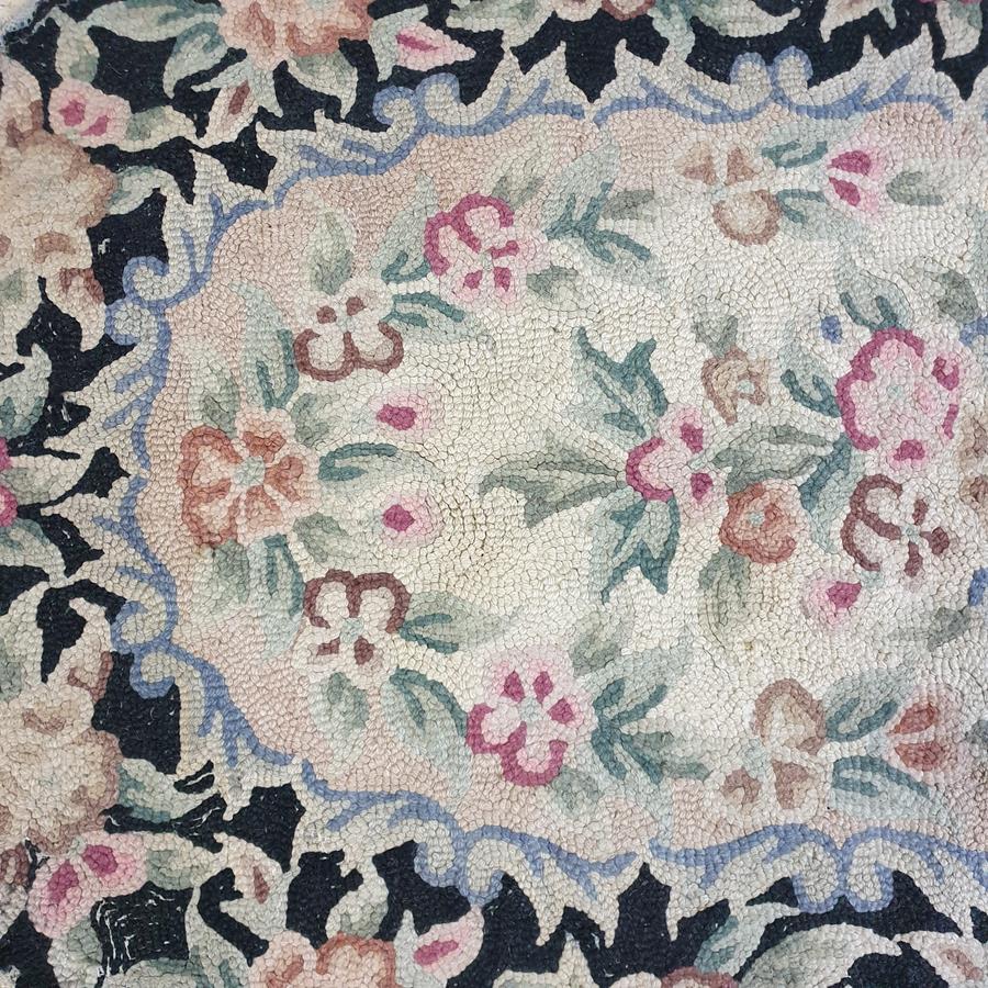 20th Century Oval Rag Rug