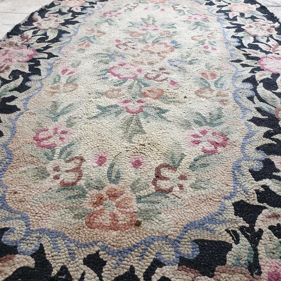 20th Century Oval Rag Rug