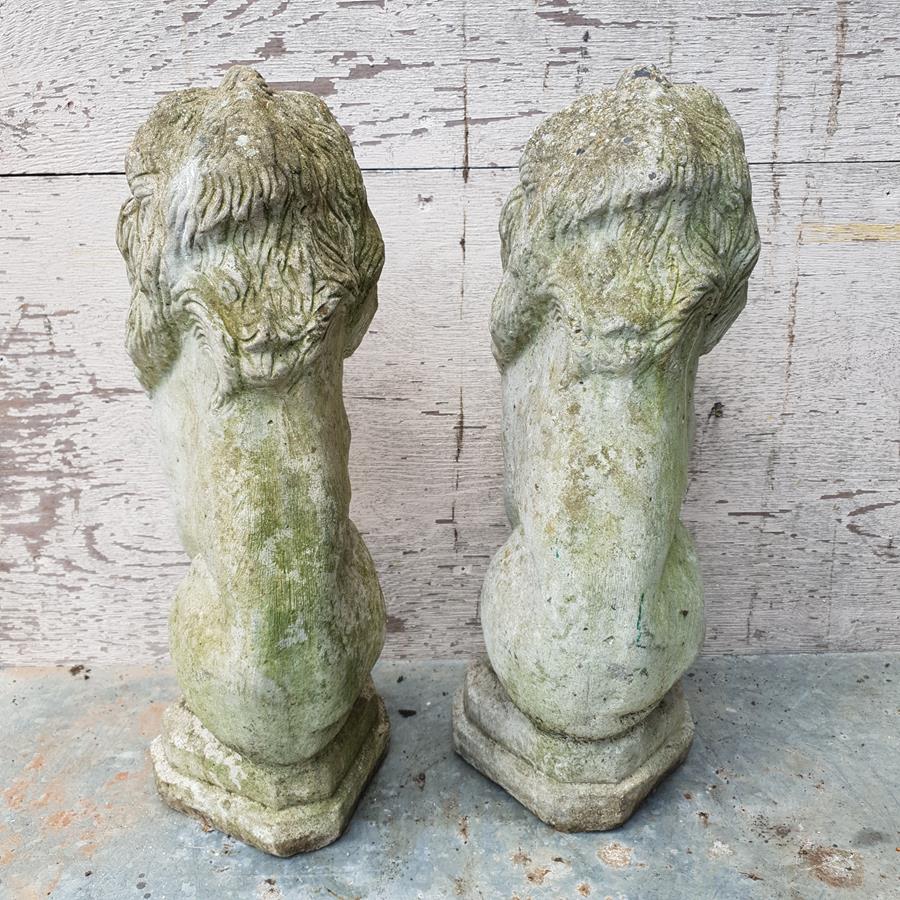 Pair Of Composite Lions