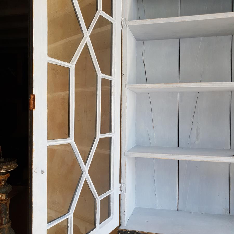 19th Century Glazed Bureau Cabinet