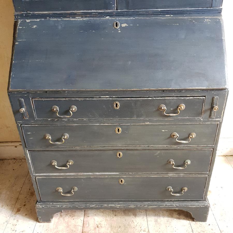 19th Century Glazed Bureau Cabinet